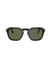 Persol Square Frame Sunglasses In Green