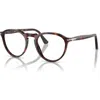 Persol 49mm Phantos Optical Glasses In Black