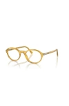 Persol 50mm Oval Optical Glasses In Gold