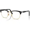 Persol 50mm Square Optical Glasses In Black