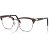 Persol 50mm Square Optical Glasses In Black