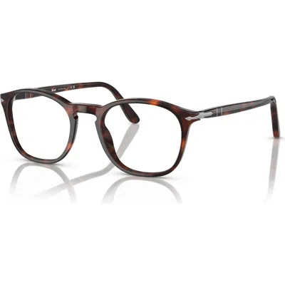 Persol 50mm Square Optical Glasses In Brown