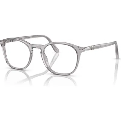 Persol 50mm Square Optical Glasses In Gray