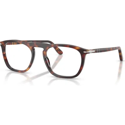 Persol 51mm Square Optical Glasses In Brown