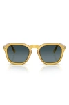 Persol 52mm Polarized Gradient Square Sunglasses In Yellow