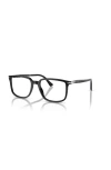 Persol 52mm Rectangle Optical Glasses In Black