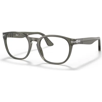 Persol 52mm Round Optical Glasses In Black
