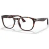 Persol 52mm Round Optical Glasses In Multi