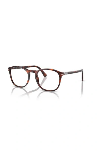 Persol 52mm Square Optical Glasses In Black