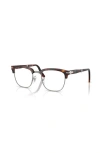 Persol 52mm Square Optical Glasses In Black