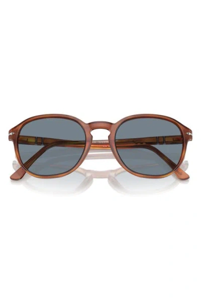 Persol 53mm Pillow Sunglasses In Light Blue