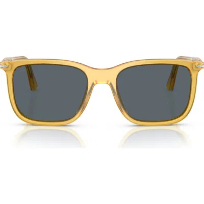 Persol 53mm Rectangular Sunglasses In Blue White