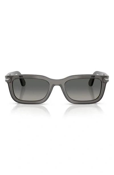 Persol 53mm Rectangular Sunglasses In Gray