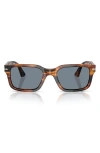 Persol 53mm Rectangular Sunglasses In Transparent