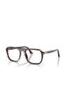 Persol 53mm Square Optical Glasses In Black