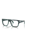 Persol 53mm Square Optical Glasses In Gray