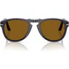 Persol 54mm Aviator Sunglasses In Brown