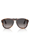 Persol 54mm Gradient Polarized Pilot Sunglasses In Neutral