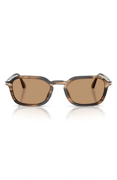 Persol Po3381s 123653 Occhiali Da Sole Marroni Per Uomo In Brown