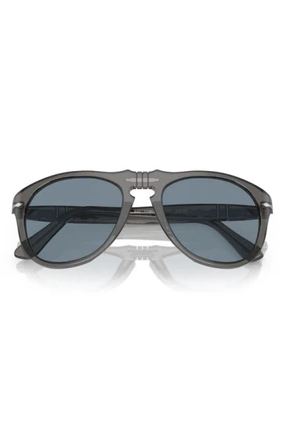 Persol 54mm Pilot Sunglasses In Gray