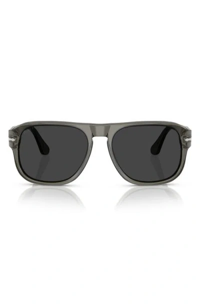 Persol 54mm Polarized Pillow Sunglasses In Grad Smoke