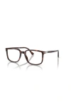 Persol 52mm Rectangle Optical Glasses In Brown