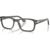 Persol 54mm Rectangle Optical Glasses In Gold