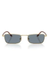 Persol 54mm Rectangular Sunglasses In Gold