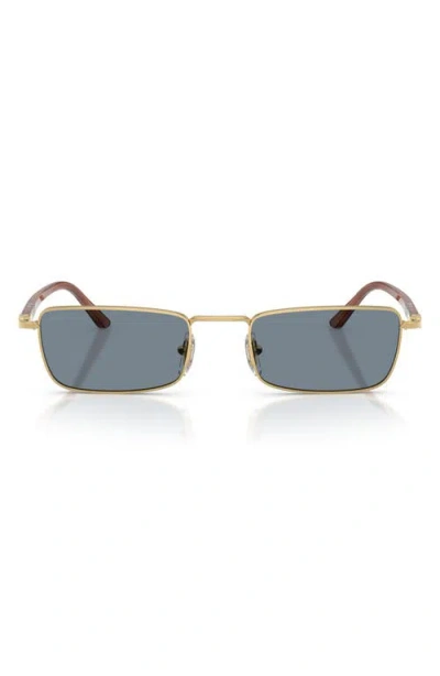 Persol 54mm Rectangular Sunglasses In Gold