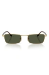Persol 54mm Rectangular Sunglasses In Gray