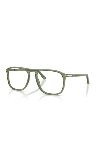 Persol 54mm Square Optical Glasses In Green