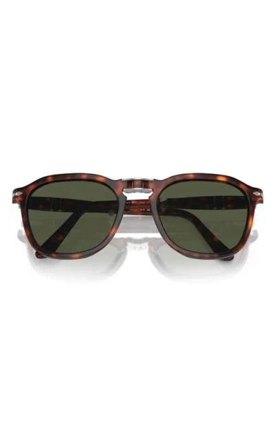 Persol 54mm Square Sunglasses In Havana/ Green