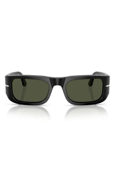 Persol Geometric Frame Sunglasses In Black