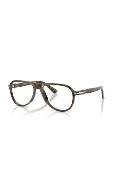 Persol 55mm Pilot Optical Glasses In Brown