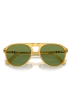 Persol Pilot Frame Sunglasses In Green