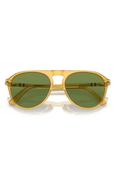 Persol 55mm Pilot Sunglasses In Green