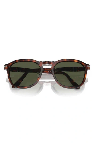Persol 55mm Polarized Square Sunglasses In Havana