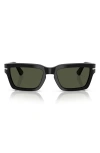 Persol Rectangular Frame Sunglasses In Black