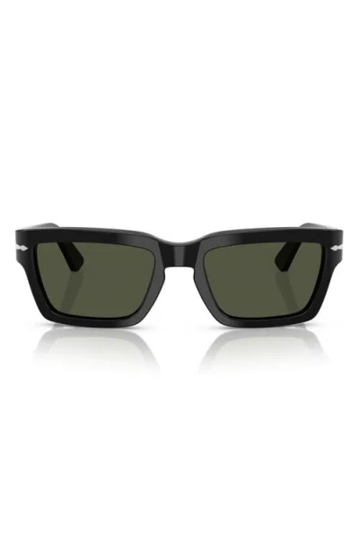PERSOL PERSOL 55MM RECTANGULAR SUNGLASSES