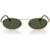 Persol 55mm Rectangular Sunglasses In Gray