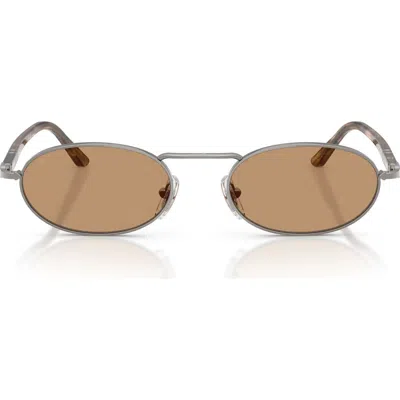 Persol 55mm Rectangular Sunglasses In Orange