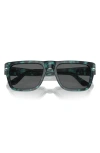 Persol 55mm Square Sunglasses In Blue Havana
