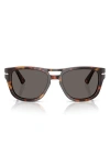 Persol 55mm Square Sunglasses In Havana