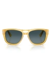 Persol 55mm Square Sunglasses In Yellow Blue Gradient