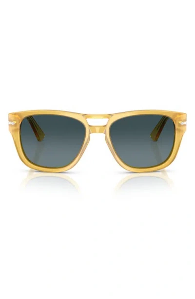 Persol 55mm Square Sunglasses In Yellow Blue Gradient