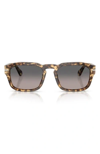 Persol 56mm Gradient Polarized Pillow Sunglasses In Gold