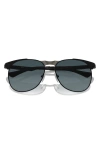 PERSOL 56MM GRADIENT POLARIZED PILOT SUNGLASSES