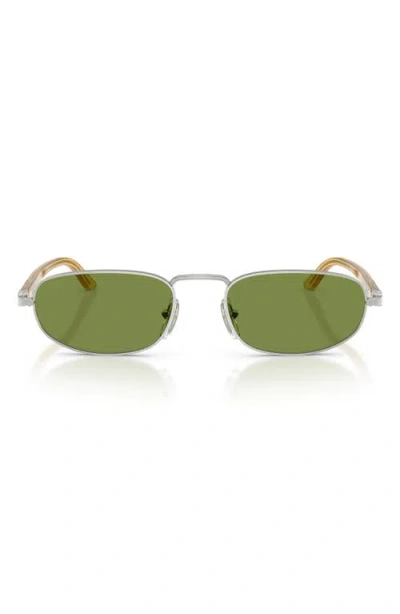 Persol 56mm Pillow Sunglasses In Silver