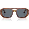 Persol 56mm Pilot Sunglasses In Multi