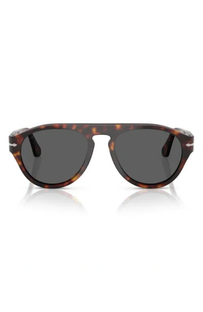 Persol 56mm Pilot Sunglasses In Orange
